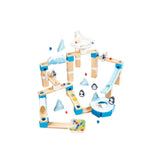 Hape Quadrilla Penguin Playland Marble Run Wooden Toys - 112Pcs