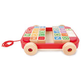 Hape Pull-Along Cart With Stacking Alphabet Blocks