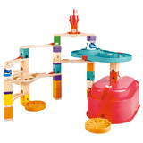 Hape Quadrilla Stack Track Bucket Set Wooden Marble Run Blocks
