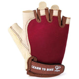 Hape Sports Fingerless Bike Gloves Ages 3Y-6Y - Red