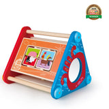 Hape 5-Sided Take-Along Wooden Toddler Activity Box