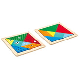 Hape Tangram Wooden Puzzle - 7 Colored Pieces