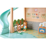 Hape Tigers Jungle Two-Level Wooden Dollhouse Play Set