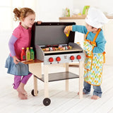 Hape Wooden Gourmet Grill With Food BBQ Pretend Playset - 22Pc