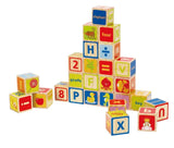 Hape Abc Retro Art Wooden Building Blocks