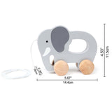 Hape Elephant Wooden Push And Pull Toys