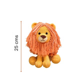 Happy Threads Handmade Crocheted Cute Handmade Asad the Lion 10inch – Orange
