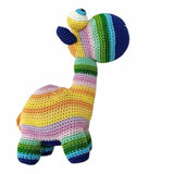 Happy Threads Handmade Crocheted Rainbow Camel 10inch