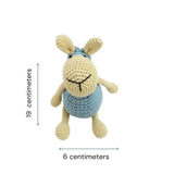 Happy Threads Handmade Crocheted Sheep 5inch – Blue