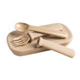 Hegen Multi-Stage PPSU Fork and Spoon with Case - Taupe
