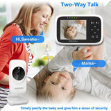 Hellobaby 3.2" LCD Digital Wireless Video Baby Monitor With Night Vision