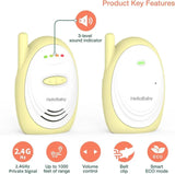Hellobaby Digital Wireless Audio Baby Monitor - Yellow & White