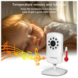 HelloBaby 2.4 inch LCD Video Baby Monitor with Night Vision - White