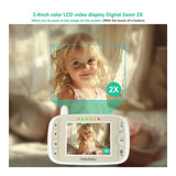 HelloBaby 3.2 inch LCD Video Baby Monitor with Night Vision - Gold