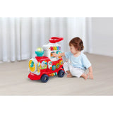 Hola 4-in-1 Push Walker & Ride-on Train With Music, Lights & Sounds