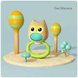 Hola Orchestra Rattle Baby Teether Activity Toy - Owl