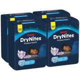 Huggies DryNites Pyjama Pants, 8-13Y, Bed Wetting Diaper, Boys, 30-48kg, 4 x Jumbo Pack - 52pcs