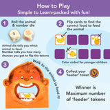 Chalk & Chuckles Hungry Four Animals Memory Game