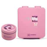 Hydrobrew Bento Lunch Box With Steel Food Jar - Think Big Blush