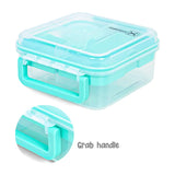 Hydrobrew 5 Compartment Convertible Bento Lunch Box 1250ml With Gravy Bowl 150ml - Green