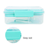 Hydrobrew 5 Compartment Convertible Bento Lunch Box 1650ml With Gravy Bowl 150ml - Green
