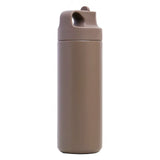 Hydrobrew Double Wall Insulated Sports Water Bottle 550ml - Khaki