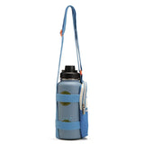 Hydrobrew Vacuum Insulated Travel Water Bottle With Sling Bag 950ml - Blue