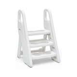 Ifam Foldable 3-Level Step Stool - White