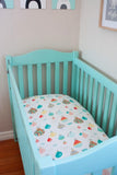 Anvi Baby Organic Bamboo Muslin Fitted Sheet - Balloons