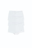 Anvi Baby Boxer Brief Underwear Set of 3- White/White/White