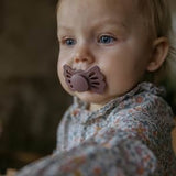 Frigg Lucky Symmetrical Silicone Baby Pacifier 6M-18M, Twillight Mauve - Size 2 - Laadlee