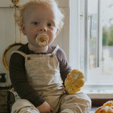 Frigg Daisy Silicone Baby Pacifier 0-6M, 1Pack, Honey Gold - Size 1 - Laadlee