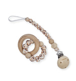 Chewies & More - Chewie Clip Silicone Beads My Flower - Brown