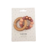 Chewies & More - Lentil Rattle - Rose gold