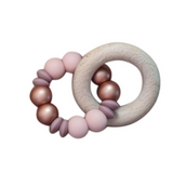 Chewies & More - Lentil Rattle - Rose gold