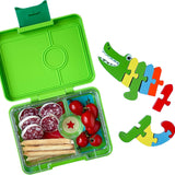 Yumbox 3 Compartments Snack Box - Jurassic Green Shark
