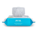 Myya Baby Wipes - Natural Red Berries with Organic Aloe Vera - Pack of 1 (80pcs) - Laadlee