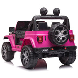 Jeep Rubicon Licensed Jeep Kids Car 12V - Pink
