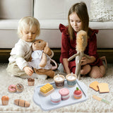 Little Angel Kids Wooden Breakfast Playset With Play Food
