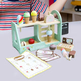 Little Angel Kids Wooden Ice Cream Shop Play Set