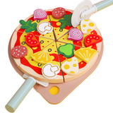 Little Angel Kids Wooden Pizza Playset