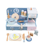 Little Angel Kids Wooden Kitchen Stove Cooking Playset