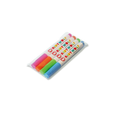 Kidywolf Fluorescent Markers 4pcs - Green/Pink/Blue/Orange