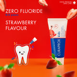 Curaprox Kids Children Toothpaste Strawberry, Without Fluoride, 60Ml