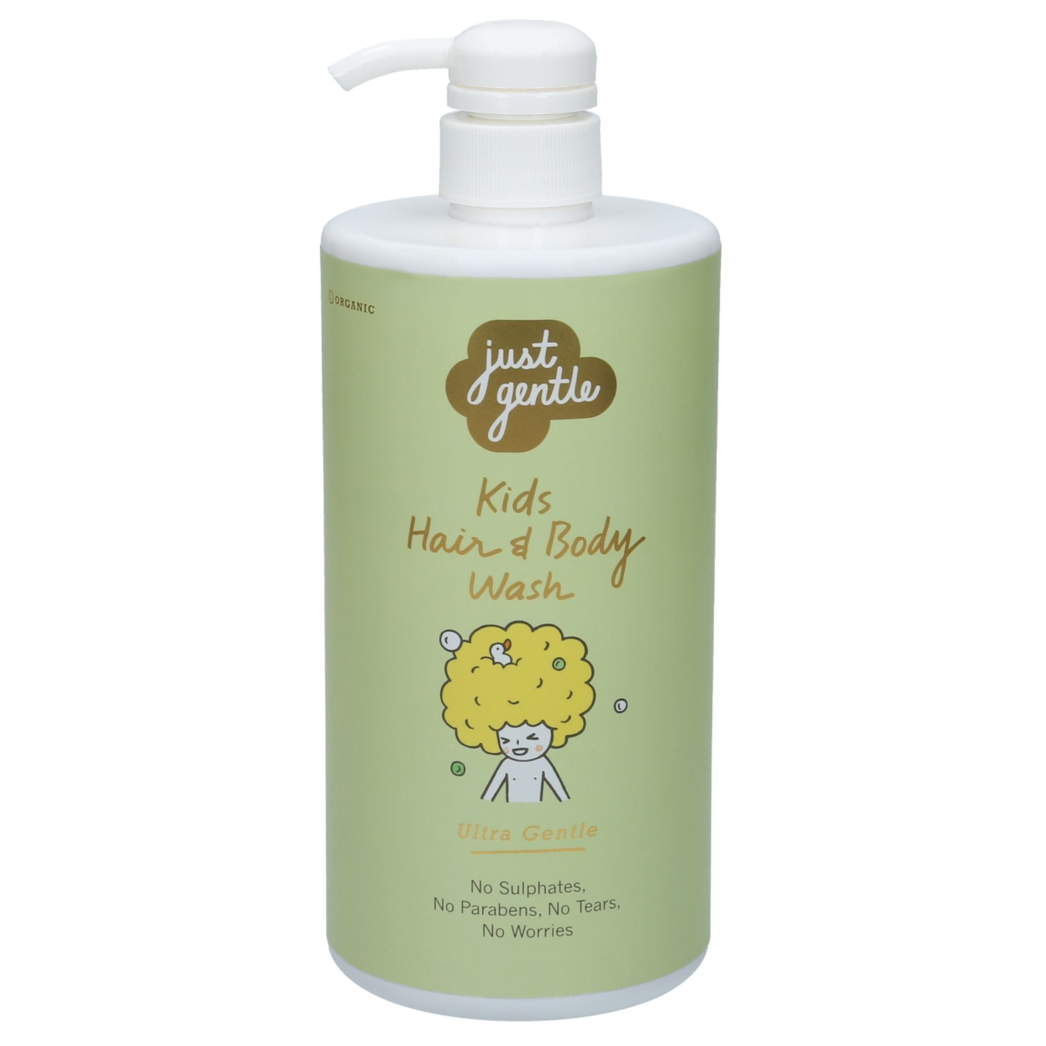 Just Gentle Kids Hair & Body Wash - Ultra Gentle - Jumbo Size - 900ml - Laadlee
