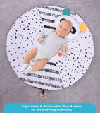 Konig Kids Baby Activity Play Gym Mat with Pillow & Sensory Toys