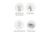 Konig Kids Baby Bouncer with Music, Vibration, Toys & Soft Cushion