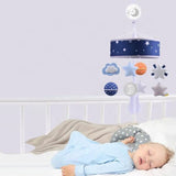 Konig Kids Baby Crib Musical Mobile with Stars, Moon & Hanging Toys