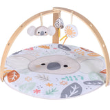 Konig Kids Baby Wooden Play Gym Mat with Soft Toys & Leaf Design
