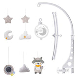 Konig Kids Bed Bell Racoon Mobile Plush & Hanging Toy